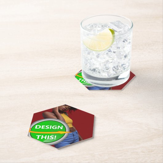 COOL! Untersetzer aus Papier - oben mit Hexagon ge (Vor Ort)