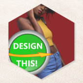 COOL! Untersetzer aus Papier - oben mit Hexagon ge (Vorderseite)