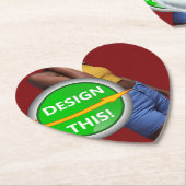 COOL! Untersetzer - Herz - kundenspezifisch (angewinkelt)