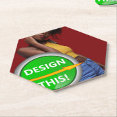 COOL! Untersetzer - Hexagon - kundenspezifisch (angewinkelt)