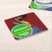 COOL! Untersetzer - Skalierter Platz - Benutzerdef (angewinkelt)