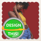 COOL! Untersetzer - Skalierter Platz - Benutzerdef (Vorderseite)