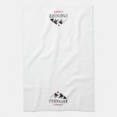 Cool Vancouver Canada Mountains Maple Leaf Geschirrtuch (Vertikal)