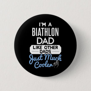 Cool Vatertag Design Biathlon Vater Button