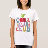 Cool Vegans Club / Vintage Pflanze T-Shirt (Vorderseite)