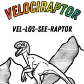 Cool Velociraptor Dinosaur T - Shirt