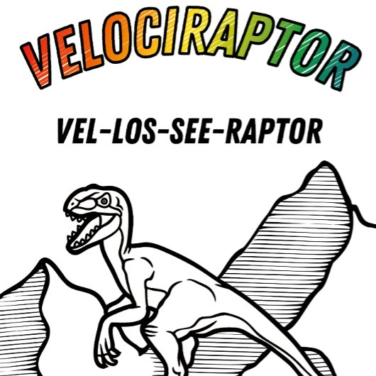 Cool Velociraptor Dinosaur T - Shirt