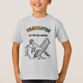 Cool Velociraptor Dinosaur T - Shirt (Vorderseite)