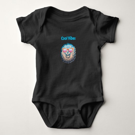 Cool Vibes Lion Baby Strampler (Vorderseite)