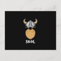 Cool Viking Skol Bartded Men Manly Beer