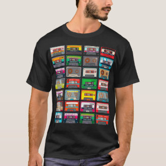 Cool Vintage Cassette Tapes Gift For Men Women Mus T-Shirt