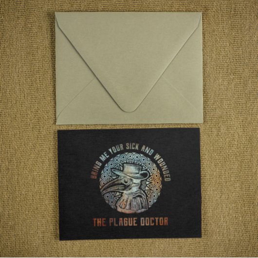 Cool Vintage Plague Doctor Postkarte