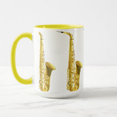 Cool Vintages Saxophon Tasse (Links)