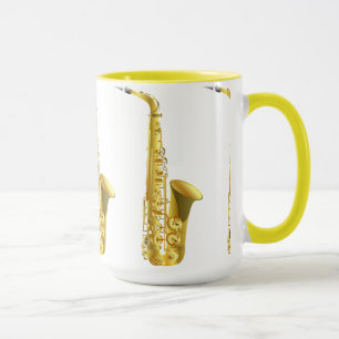 Cool Vintages Saxophon Tasse