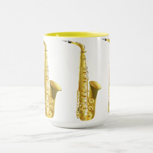Cool Vintages Saxophon Tasse (Zentrum)