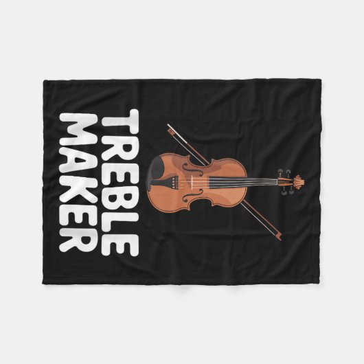 Cool Violin Art For Men Women Violinist Violin Pla Fleecedecke (Vorderseite (Horizontal))