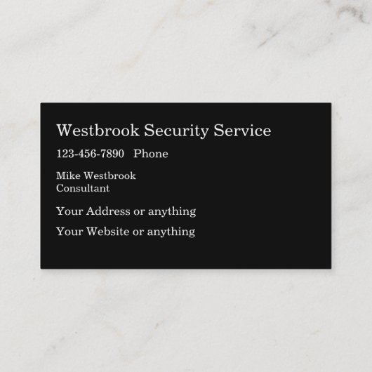 Cool Visitenkarte (Rückseite)