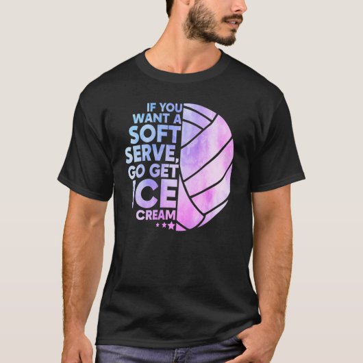Cool Volleyball For Women Girls Youth Volleyball T T-Shirt (Vorderseite)
