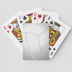 Cool Volleyball Playing Cards (White) Spielkarten