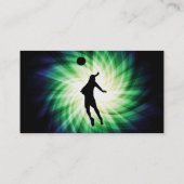 Cool Volleyball Visitenkarte (Rückseite)