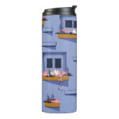 Cool Wall Windows Sommermuster Thermosbecher (Nach links gedreht)