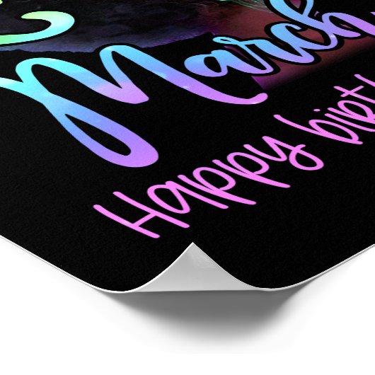 Cool war eine Königin im März glücklich zum Geburt Poster (Ecke)