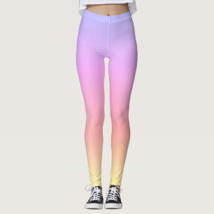 Cool Warm Blau abstraktes geometrisches Muster Leggings