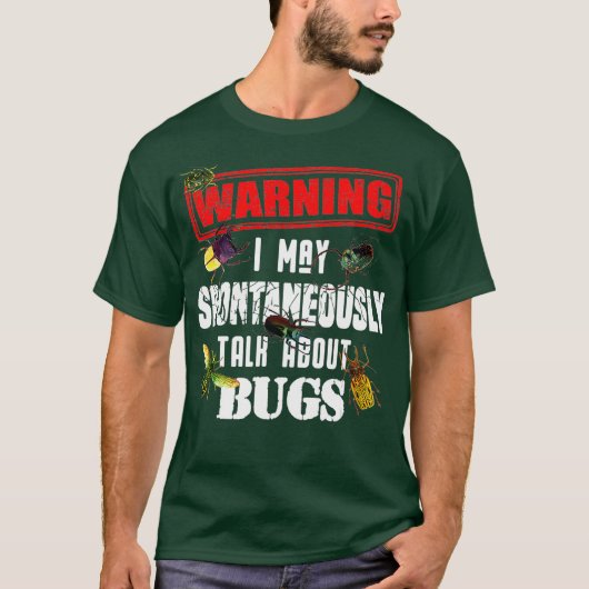 Cool Warning Talk About Bugs Funny Insekt Boy T-Shirt (Vorderseite)