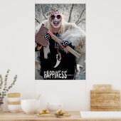 Cool Warrior Frauenposter, Glück! Poster (Küche)