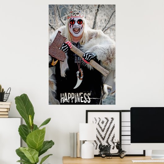 Cool Warrior Frauenposter, Glück! Poster (Heimbüro)