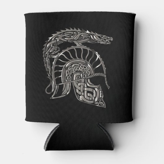 Cool Warrior Metallic Dragon Helmet Dosenkühler (Vorderseite)