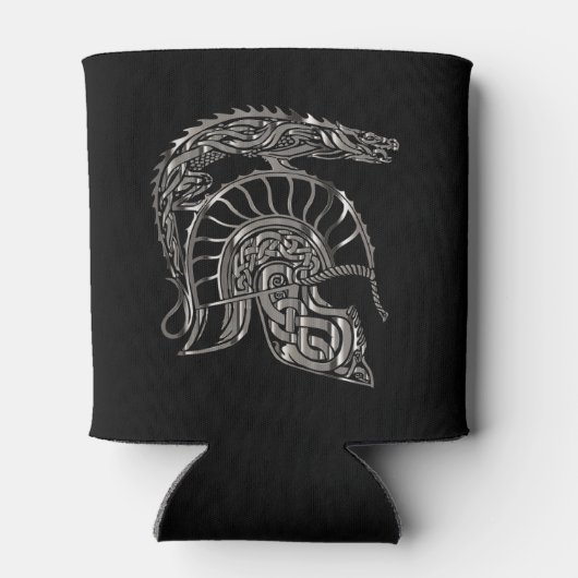 Cool Warrior Metallic Dragon Helmet Dosenkühler (Rückseite)