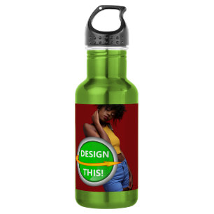 COOL! Wasserflasche (18 oz) Apple Green - Custom