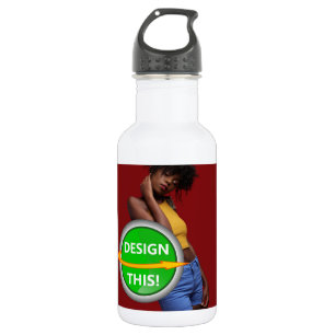 COOL! Wasserflasche (18 oz) weiß - Custom