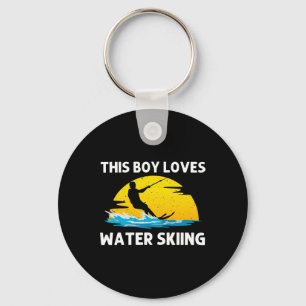 Cool Water Skiing für Jungen Mädchen Ski-Sport Ski Schlüsselanhänger