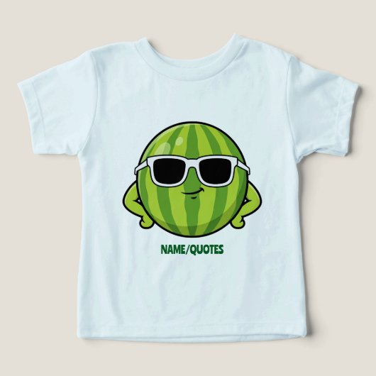 Cool Watermelon Sunglasses Cartoon Graphic (Design Vorderseite)