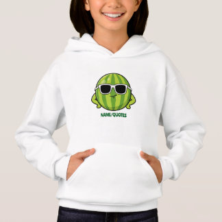Cool Watermelon Sunglasses Cartoon Graphic Hoodie