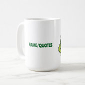 Cool Watermelon Sunglasses Cartoon Graphic Kaffeetasse (Vorderseite Links)