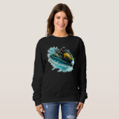 Cool Watersport with Jet Ski Motorist Sweatshirt (Vorne ganz)