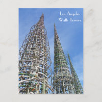 Cool Watts Towers Postcard!