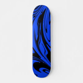 Cool Wave Blue Black Skateboard
