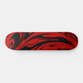 Cool Wave Red Black Skateboard (Horizontal)