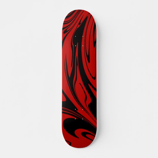 Cool Wave Red Black Skateboard (Vorne)