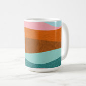 Cool Wave Tasse – Retro-Ozean-inspiriertes Design (VorderseiteRechts)