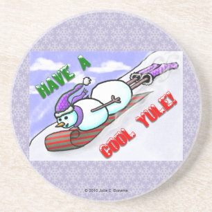 Cool Weihnachten Snowman Untersetzer