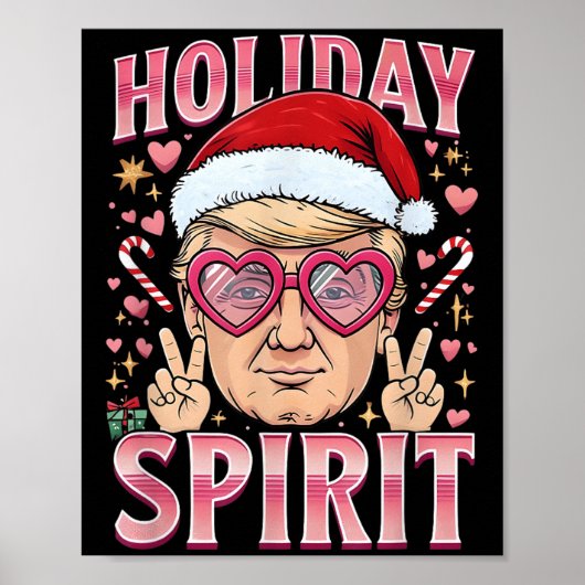Cool Weihnachten Trump Holiday Srit Sweater Xmas P Poster (Vorne)