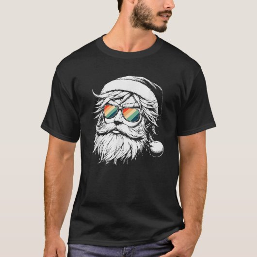 Cool Weihnachten Weihnachtsmann Kinder Jungen Teen T-Shirt (Vorderseite)