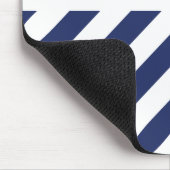 Cool, weiß und blau gestreift mousepad (Ecke)