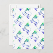 Cool Welpe Postkarte (Vorne/Hinten)