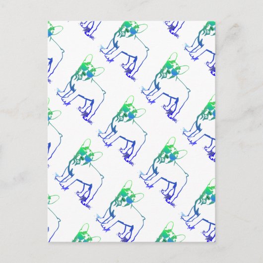 Cool Welpe Postkarte (Vorderseite)